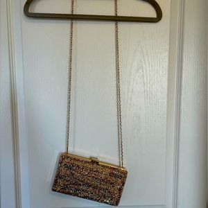 ALDO clutch with cross body strap